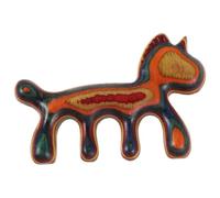 Horse Shaped Wooden Scalp Massage Comb for Tension Relief | Colourful Unicorn Style, Compact Portable Size, Soft Touch Finish, Suitable for Home Use and Gifts