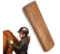 Horse Shedding Brush - Wood Handle Stainless Steel Teeth Horse Shedding Brush- Ergonomic Pet Wooden Groomer, No Hurt For Dogs, Cats, Goats, Cows And Horses