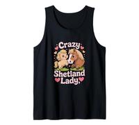 Horse Shetland Pony Crazy Shetland Lady Equestrian Tank Top