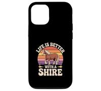 Horse Shire "Life Is Better With A Shire" Retro Equestrian Case for iPhone 12/12 Pro