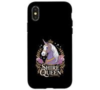 Horse Shire Shire Queen Crowned Unicorn Case for iPhone X/XS