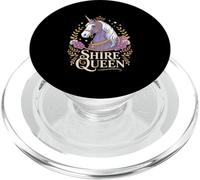 Horse Shire Shire Queen Crowned Unicorn PopSockets PopGrip for MagSafe