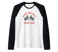 Horse Shoe Bend Vintage Motor Racing Design Raglan Baseball Tee