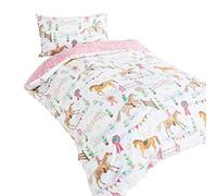 Horse Show Single Duvet Cover and Pillowcase Set