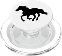Horse Silhouette Galloping Horse for Equestrians PopSockets PopGrip for MagSafe