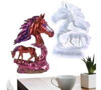 Horse Silicone Mold- 15x20.4cm Hollowed Out Craft Mold | Flexible Reusable Epoxy Resin Mould | Ideal for Creating Wall Decorations Desktop Ornaments Home Décor and Handmade Presents
