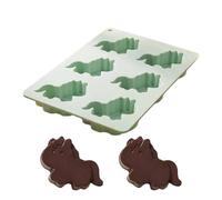 Horse Silicone Mould 6 Cavities for Melting and Plaster, Chocolate Candy Moulds for DIY, Party, Candy, Ice, Soap, Baking, Cake, Jelly, Gummy