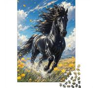 Horse Sky Meadow Jigsaw Puzzle, 1000 Pcs Indoor Adult Game
