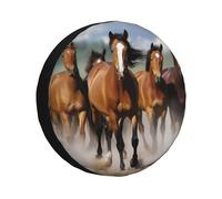 Horse Spare Tire Cover Waterproof Dustproof Car Wheel Protectors Portable Spare Tire Cover Universal Fit for RV SUV