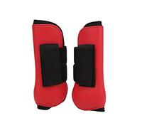 Horse Sport Boots PU Shell Front Leg Protection (red front legs XXL)