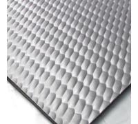 Horse Stable EVA Rubber Floor Mats - 44mm Thick - Non-Slip - Cushioned - Insulating - 6ft / 183cm x 4ft / 122cm - Raised Coin Pattern Underside For Drainage (1 Mat)