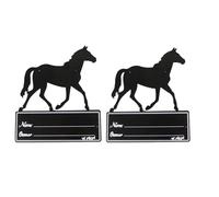 Horse Stall Name Plate, Heavy-Duty Personalized Signs, 2 Pack Horse Stall Sign for Barns(two)