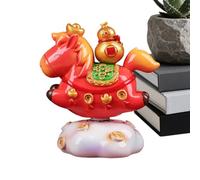Horse Statues Home Decor,360 Degree Rotation Home Decor | Pony Tabletop Statues with Coin | for Office Living Room Bedroom Kitchen Bathroom Entryway New Year Housewarming Birthday
