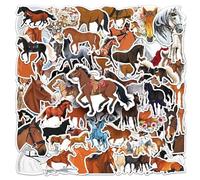 Horse Stickers Sets 100 PCS for Teens Kids Adults,Animal Graffiti Waterproof Decals for Water Bottle Laptop Phone Luggage Skateboard Scrapbook Bike Car Guitar Helmet Motorcycle Car Journal