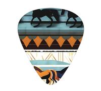 Horse Stripes Pattern Fashion Colour Guitar Picks 12 Packï¼Œ For Acoustic Guitar Electric Guitar Ukulele