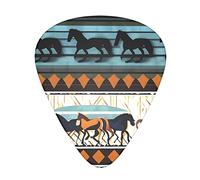 Horse Stripes Pattern Guitar Plectrums Classical Triangle Bass Acoustic And Electric Guitar Plectrums For Guitarists 12 Pieces