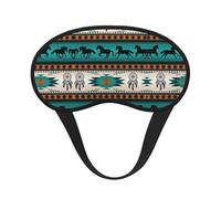 Horse Stripes Pattern Print Blackout Sleep Mask - Side Sleeper Eye Cover, Soft Comfort, Perfect for Travel, Meditation