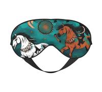 Horse Stripes Pattern Print Functionality Outdoor Travel Eye Mask Breathable Camping Meditation Yoga Friendly