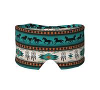 Horse Stripes Pattern Print Sleep Eye and Ear Muffs Mask - Adjustable Yoga Travel Headband, Keep Warm Shading Comfortable Aid