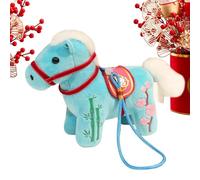 Horse Stuffed Animal | 2026 Collectable And Cuddly Plush Embellishment - Chinese New Year Stuffed Animals Toy,for Living Room Kids Room Travel Car