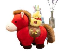 Horse Stuffed Animal - Adorable 7.87 Inch Plushy, Festive Cultural Mascot Gift, Huggable Toy Keepsake Souvenir, Small Creative Short Objects Soothing Companion | For Kids Adults Bedroom Favors