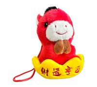 Horse Stuffed Animal, Chinese New Year Keychain, 4.72 Inches Plush Horse with Soft Material, Backpack Bag Accessory, Holiday Accessory with Charming Look, Children Boys Keychain for Birthday