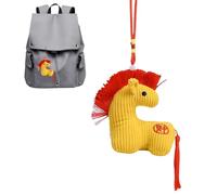 Horse Stuffed Animal | Cute Home Decor Soft New Year - Chinese New Year Horse Plush Keychain - for Home Office Store Tabletop Living Room Sofa Car Spring Festival Holiday