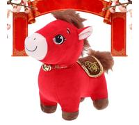 Horse Stuffed Animal - Plush Horse Figure Doll, Portable Stitching Construction, Heavy Duty Lightweight Huggable Size | Adorable Plush Friend For Children Birthday Giftts Educational Role Play