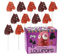 Horse Suckers - 12 Horse Lollipops Individually Wrapped - Horse Party Favors for Horse Birthday Party, Western Cowboy Party Favors, Farm Themed Party Favors, Kentucky Derby, Horseback Riding