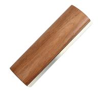 Horse Sweat Scraper, 7.9 x 2.7 in Wooden Deshedding Tool with Metal Sawtooth Edge, Sawtooth Grooming Comb for Fast Cleaning Pony, Cattle Fur and Loose Hair