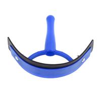 Horse Sweat Scraper Professional Efficient Wide Design Handheld Comfortable Handle Fast Drying Safe Rounded Corners for Horse Bathing and Grooming PP Plastic (Blue)
