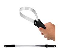 Horse Sweat Scraper, Wanfoou Shedding Blade Horse Hair Brush Stainless Steel Dual Sided Blade Shedding Tool, Riding Horse Sweat Scraper, Black 29.5 cm