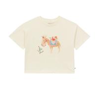 Horse T-shirt Organic cotton Ecru 4 years