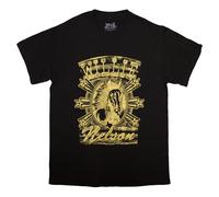 Horse T-Shirt Willie Nelson Black M