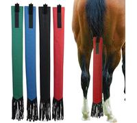 Horse Tail Bag - 4PCS, Waterproof and, Large Opening for Easy Fit, Fringe Design Simulates A Fly Swatter, Protects Horse's Tail from Dirt, Breakage and Insects