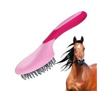 Horse Tail Brush - Humanized Handle Grooming, Professional Horsetail Comb, Non Slip Grip, Pet Massage Detangling Tool | For Horses Ponies Dogs Cats Mane Coat Hair Care Stable Barn Riding Show Grooming