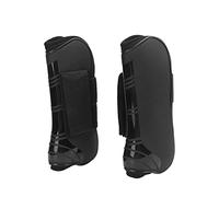 Horse Tendon Boots, Horse Hoof Protective Boots, Lightweight Adjustable Leg Support with PU Shell and Ultra - Shock Lining, for Jumping Training and Injury Prevention (A pair of medium size front