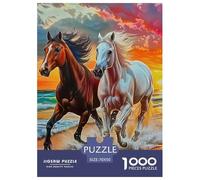 Horse Thoughtfully Balanced Jigsaw Puzzle for Peaceful Leisure Time, Centred on Pet And Designed to Build Focus Patience And A Gentle Sense of Achievement 70x50cm/1000pcs
