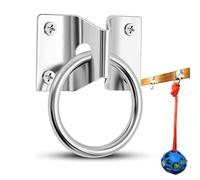 Horse Tie Ring - Durable Trailer Hook Connector For Tie Down | Stall Guard Blocker With Carabiner Spring Hook, Stable Barn Accessories For Training, Control, Safety, Hitching, Riding And Outdoor