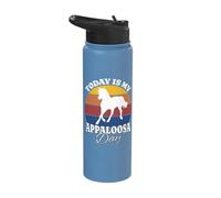 Horse Today is My Appaloosa Day Stainless Steel Insulated Water Bottle