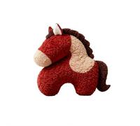 Horse Toys, 18.9 inches Year of the Horse Plush Pillow,Stuffed Horses Plush Toy, Red Stuffed Pony for Boys Girls