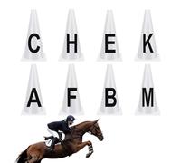Horse Training Cones | Horse Training Supplies,Dressage Letters And Cones Set | for Riders Trainers Competition Organizers Groundwork Lunging Cavaletti Pole Flatwork