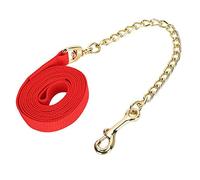 Horse Training Lead Rope | Strong Copper Plated Chain with Quick Hook | Quality Livestock Halter Accessory | Pulling/Tying/Leading | Portable Horse Headstall Rope