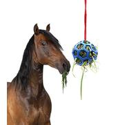 Horse Treat Ball - 5.31in Diameter Hay Dispenser, Elastic Stable Plaything, Stress Relief Equine Enrichment Toy | Durable Chew Puzzle Snack Device for Stall Relaxation Training