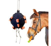 Horse Treat Ball - Carrot Feeder Ball Toy For Horses, Goats, Sheep & Cattle | Interactive Boredom Buster, Stress Reliever Farm Feeding Toy To Avoid Chewing, Kicking, , Stable & Pasture Fun