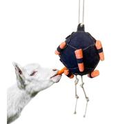 Horse Treat Ball Feeder, Slow Feed Carrot Shape Dispenser, 21.65x9.84 inches, Funny Pasture Enrichment, Interactive Boredom Breaker Toy for Farm Animals, Goat Sheep Cattle Feeding Stress Relief
