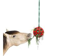 Horse Treat Ball Hay Feeder Toy Ball Hanging Bait Feeder Toy Stable Hanging Hay Fish Horse Treat Ball Hay Horse Treat Ball Hay Feeder for Horse Stable Stole Stress Relief