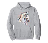 Horse Tribal Abstract Art Native American Geometric Horses Pullover Hoodie