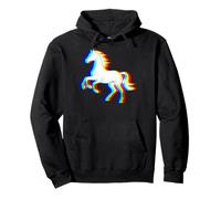 Horse Trippy EDM Rave Illusion Graphic Equestrian #25D17 Pullover Hoodie
