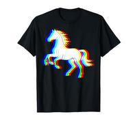 Horse Trippy EDM Rave Illusion Graphic Equestrian #25D17 T-Shirt